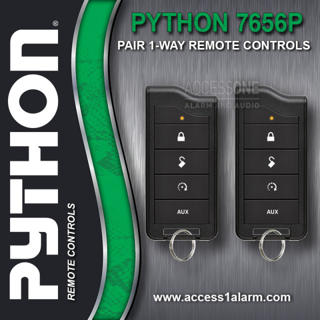 Pair of Python 7656P 1-Way 1-Mile Remote Control